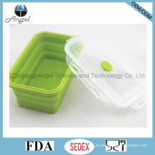 Caja de comida plegable de silicona caja de almuerzo plegable de silicona Sfb10 (800ml)